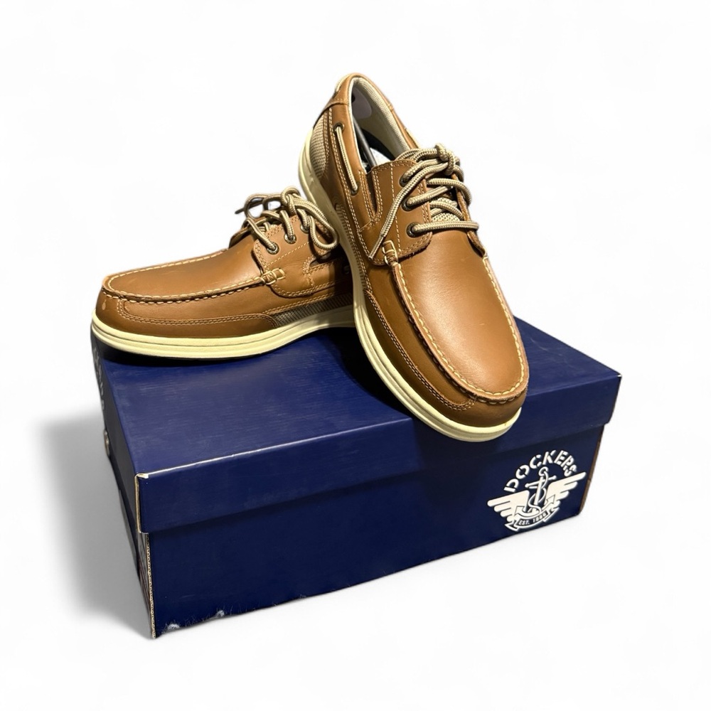 Dockers Tan Leather Boat Shoes